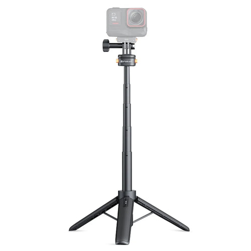 PULUZ PU729B Mini Magnetic Quick Release Tripod Adjustable Height Portable Selfie Stick for Action Cameras - 1