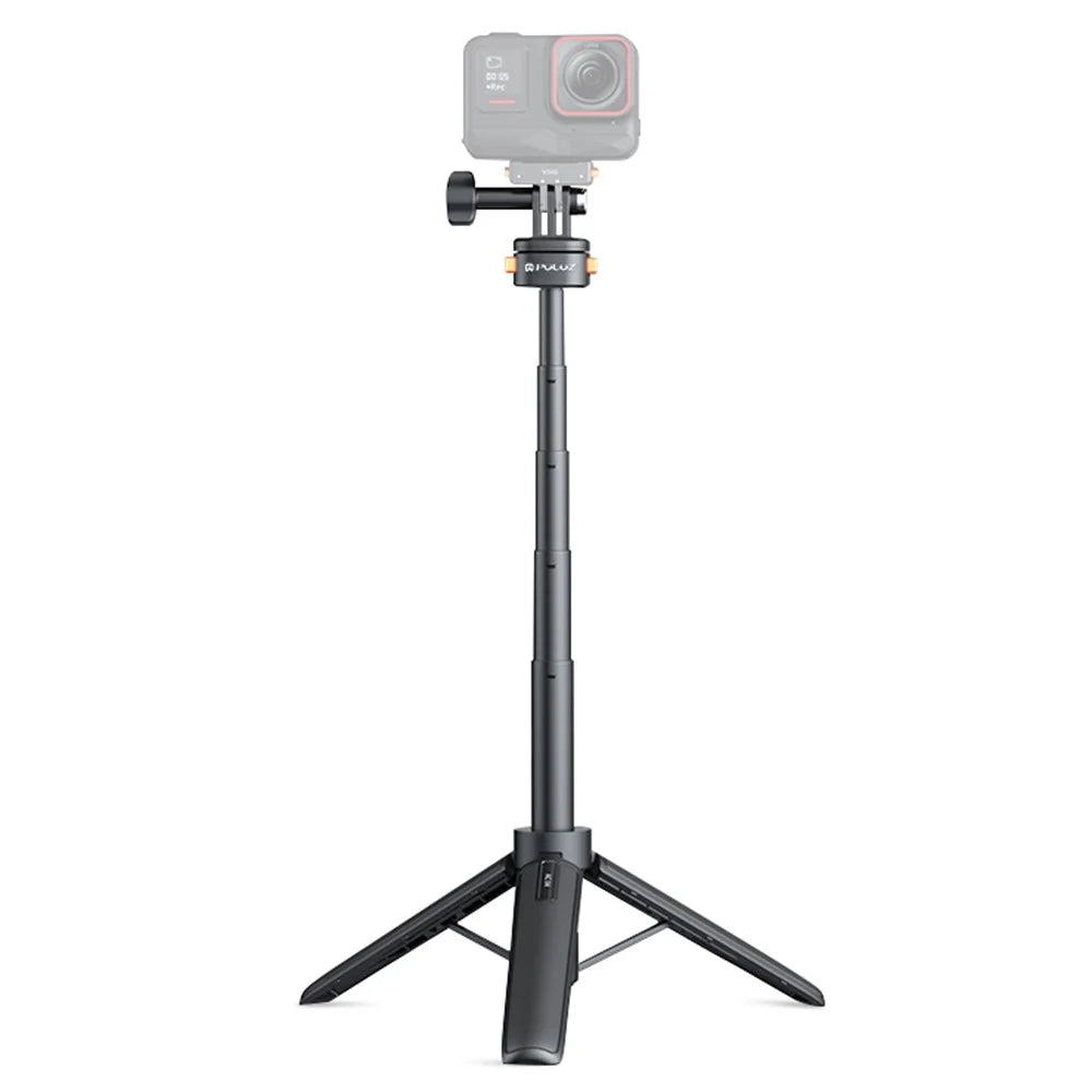 PULUZ PU729B Mini Magnetic Quick Release Tripod Adjustable Height Portable Selfie Stick for Action Cameras - 1