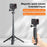 PULUZ PU729B Mini Magnetic Quick Release Tripod Adjustable Height Portable Selfie Stick for Action Cameras - 2