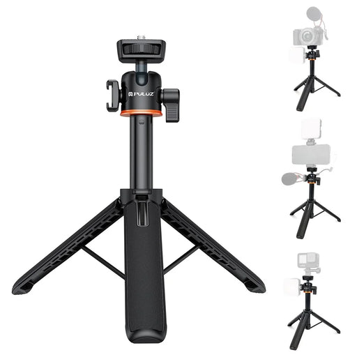 PULUZ PU732B 4 Sections Extendable Tripod Stand with 360 Degree Rotatable Ball Head for Action Cameras - 1
