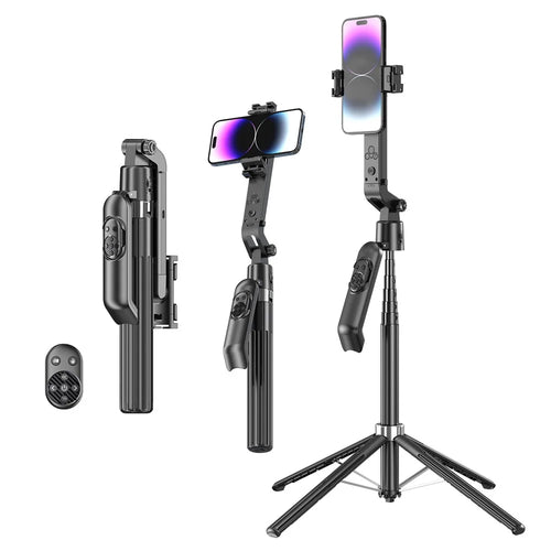 Q565 Smartphone Facial Tracking Gimbal Selfie Stick Anti Shake Extendable 4-Leg Stand - 1