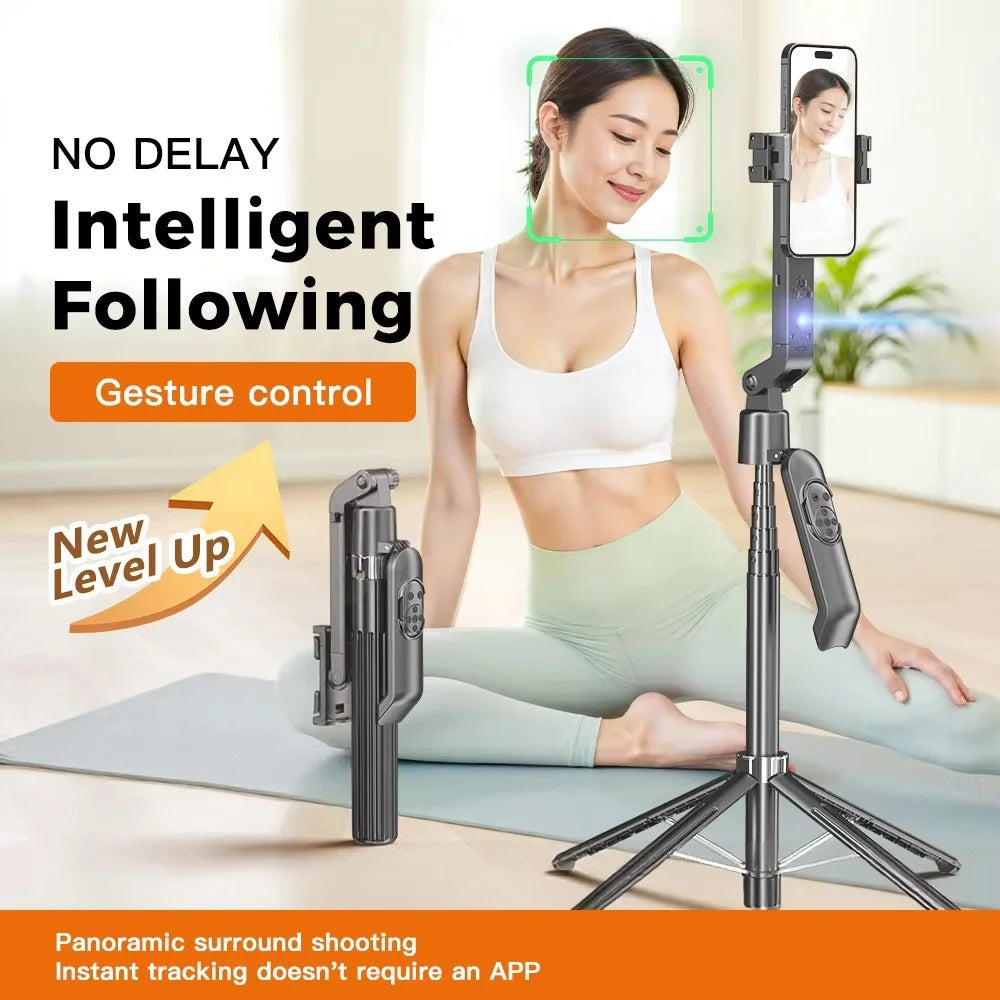 Q565 Smartphone Facial Tracking Gimbal Selfie Stick Anti Shake Extendable 4-Leg Stand - 3