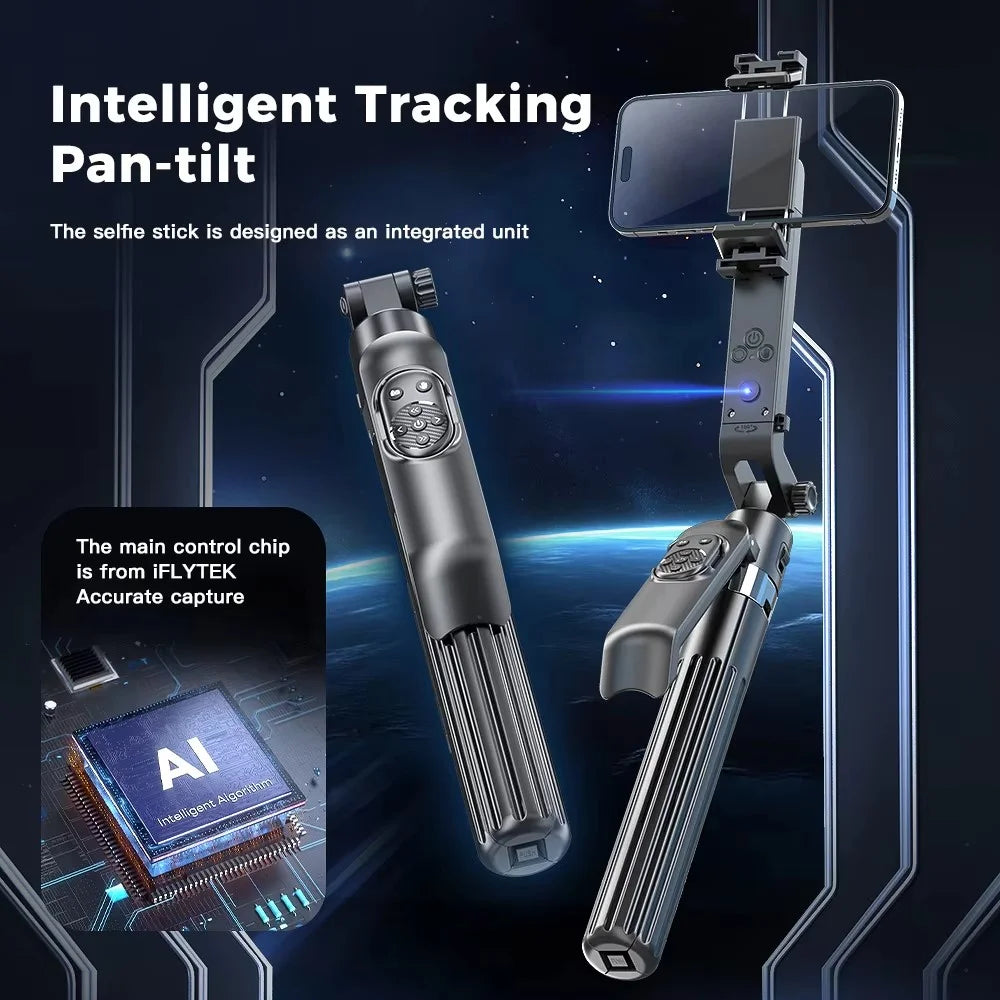 Q565 Smartphone Facial Tracking Gimbal Selfie Stick Anti Shake Extendable 4-Leg Stand - 5