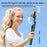 K50 Dual Phone Clip Bluetooth-Compatible Selfie Stick 1.9m Extendable Live Streaming Tripod - Black - 5