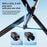 K50 Dual Phone Clip Bluetooth-Compatible Selfie Stick 1.9m Extendable Live Streaming Tripod - Black - 7