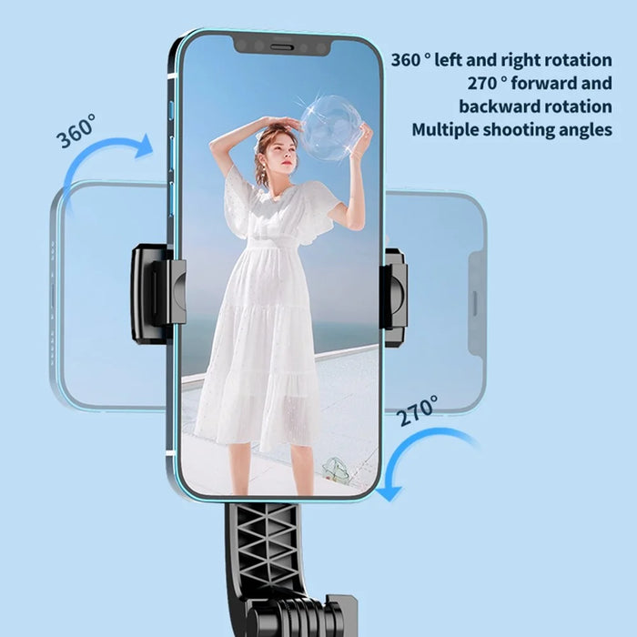 K25MINI Portable Bluetooth-Compatible Selfie Stick Smartphone Photography Tripod with 1 Fill Light - 5