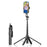 K27 Bluetooth-Compatible Selfie Stick Phone Extendable Live Streaming 4-Leg Stand with 1 Fill Light - Black - 2
