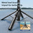 K27 Bluetooth-Compatible Selfie Stick Phone Extendable Live Streaming 4-Leg Stand with 1 Fill Light - Black - 7