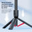 K26 Bluetooth-Compatible Phone Selfie Stick Portable Travel Extendable Live Streaming Tripod - Black - 6