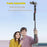JH18 Selfie Stick Tripod Bluetooth-Compatible Remote Control Phone Tripod Stand Detachable Gimbal - Obsidian Black - 6