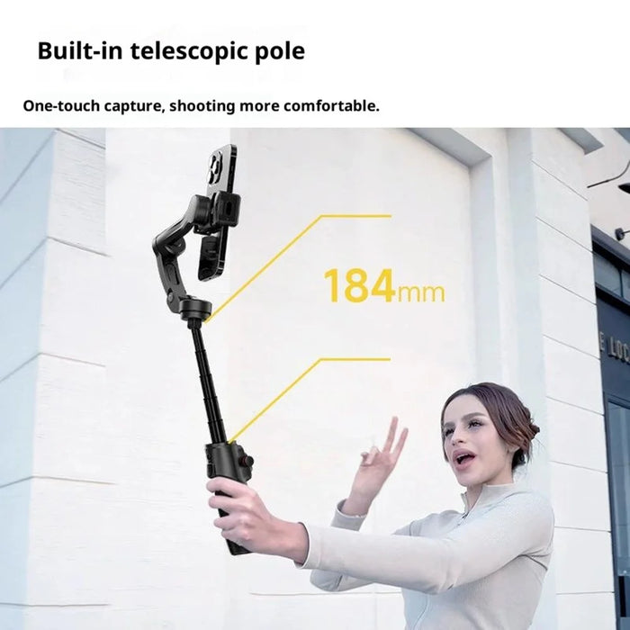 M06 Handheld 3 Axis Gimbal Stabilizer for Smartphone AI Face Tracking Extendable Selfie Stick with Fill Light - 7
