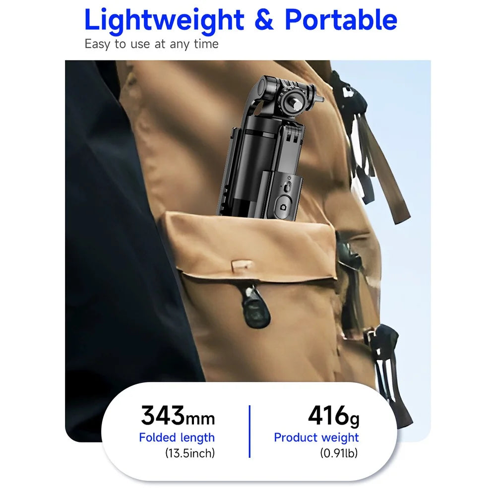 L15TT Auto Pop Up Tripod Anti Shake Floor Stand Stainless Steel Pole Extendable Selfie Stick - 6