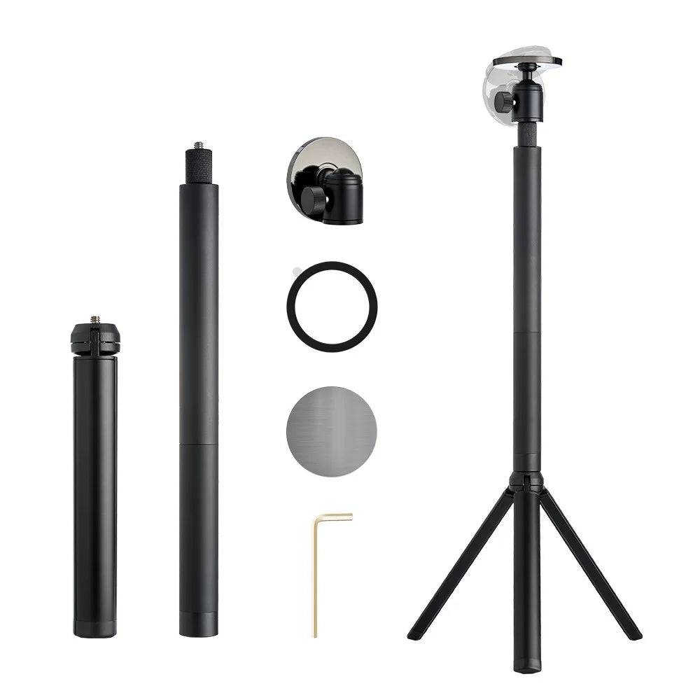 360 Degree Rotation Magnetic Phone Tripod for Golf Course 5-Section Extendable Aluminum Alloy Selfie Stick - 6