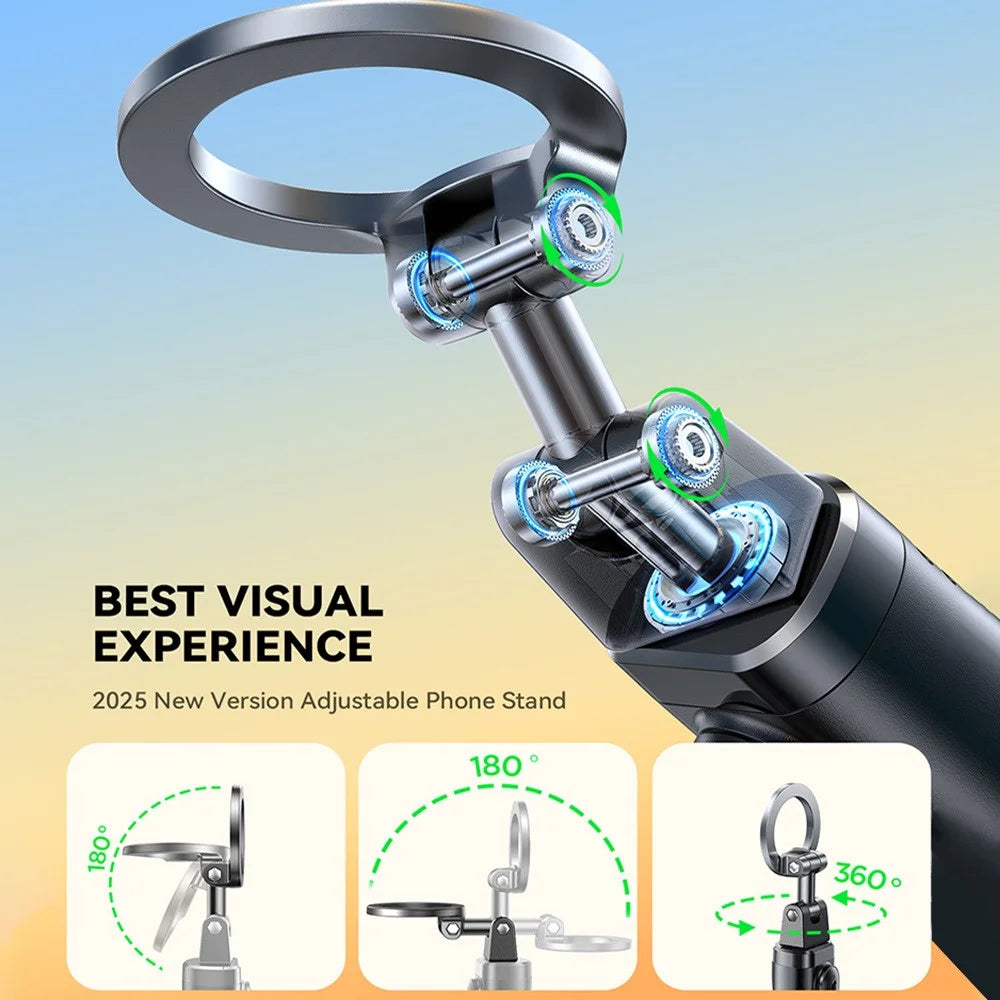 JOYROOM JR -ZS509 360 Degree Rotation Magnetic Selfie Stick Travel Phone Holder with Bluetooth-compatible Remote - 3