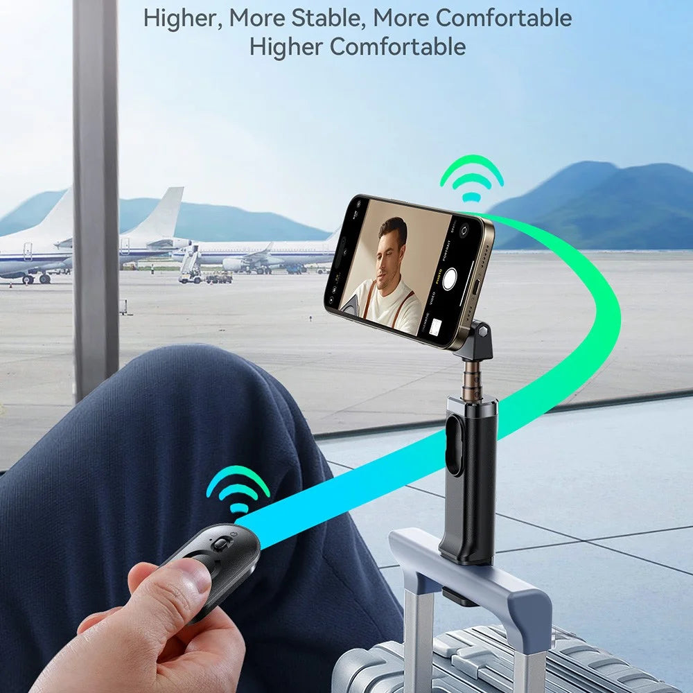 JOYROOM JR -ZS509 360 Degree Rotation Magnetic Selfie Stick Travel Phone Holder with Bluetooth-compatible Remote - 6