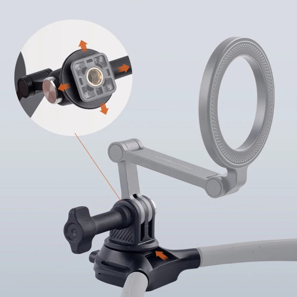 PGYTECH P-GM-392 Magnetic Neck Mount for Phones, POV/Vlog Selfie Mount Hand Free Phone Neck Holder - Grey - 7