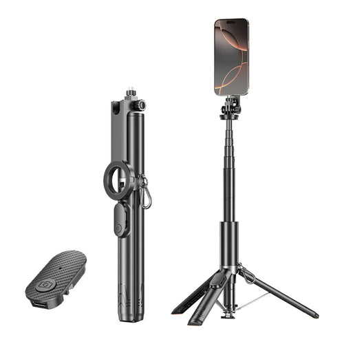 P24MF Portable Magnetic Tripod for Smartphones 360° Rotate Magnetic Selfie Stick Phone Holder - 1