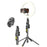 Q625 1.83m Bluetooth-Compatible Quadripod Selfie Stick AI Tracking with 10 inch Fill Light Anti-Shake - Black - 1