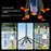 Q625 1.83m Bluetooth-Compatible Quadripod Selfie Stick AI Tracking with 10 inch Fill Light Anti-Shake - Black - 6