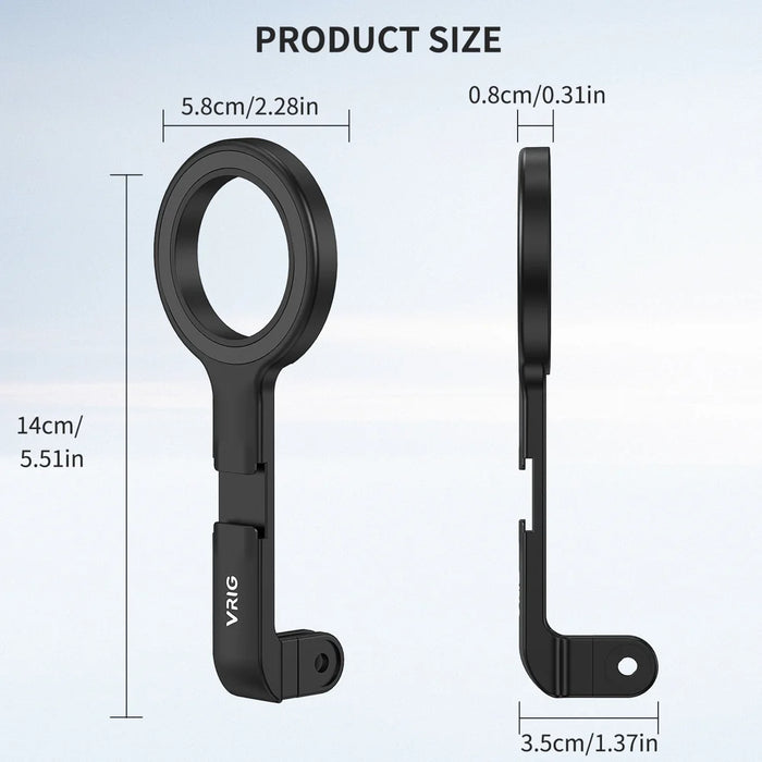 VRIG 360 Degree Rotation Magnetic Phone Mount Multi-function Selfie Stick Photography Tripod - 7