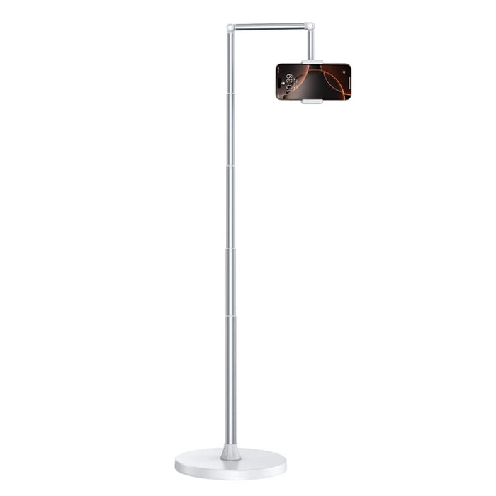 X9 Integrated Foldable Phone Floor Stand Telescopic Adjustable Overhead Shooting Stand for Live Streaming - White - 4