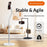 X9 Integrated Foldable Phone Floor Stand Telescopic Adjustable Overhead Shooting Stand for Live Streaming - White - 5