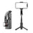 CYKE L18S For Smartphone Selfie Stick Single-Axis Gimbal Stabilizer Tripod Stand with 3-Color Fill Light - Black - 1