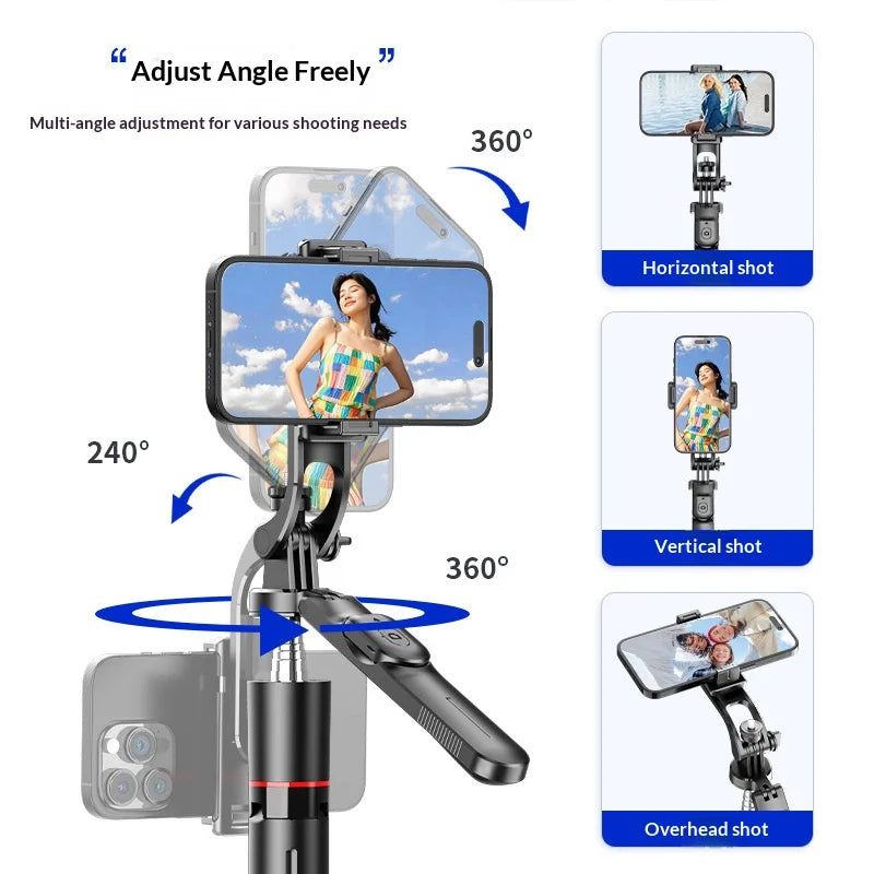 CYKE F16 Handheld Selfie Stick Extendable Tripod Stand with Bluetooth-compatible Remote for Live Streaming - 4