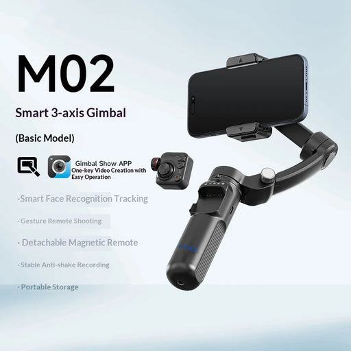 CYKE M02 Smart Tracking 3-Axis Gimbal Stabilizer Selfie Stick Anti-Shake Tripod Stand with Bluetooth-compatible Remote - 2