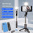 CYKE Q11S 2 in 1 7-section Extendable Stainless Steel Tripod Foldable Selfie Stick with 3-color LED Fill Light - 2