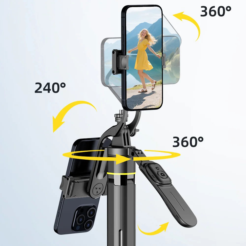 CYKE TT18 For Smartphones 360 Degree Panoramic Gimbal Selfie Stick 1810mm Extended Tripod with Remote - Without Fill Light - 7