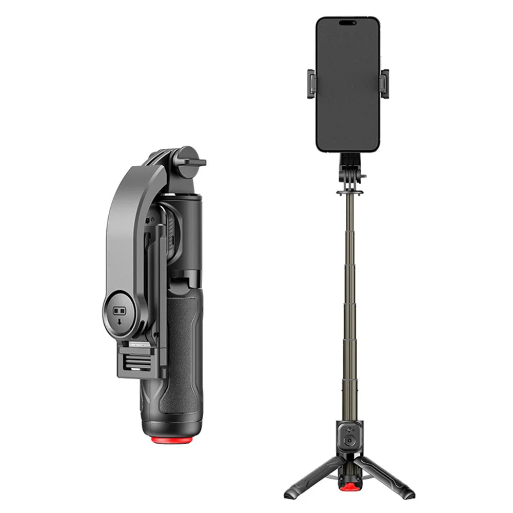 CYKE TT21 For Smartphone 7 Section Extendable Selfie Stick One-Touch Pop-up Tripod with Bluetooth-compatible Remote - Without Fill Light - 1