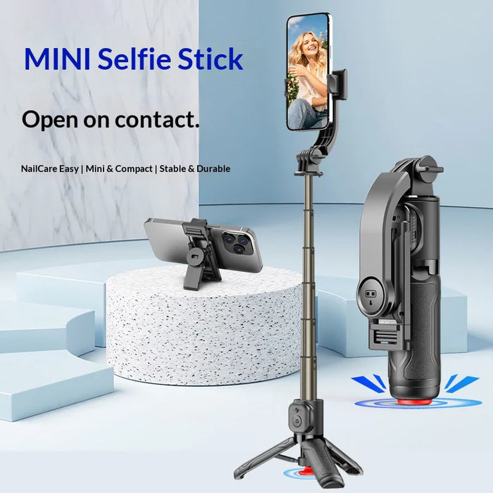 CYKE TT21 For Smartphone 7 Section Extendable Selfie Stick One-Touch Pop-up Tripod with Bluetooth-compatible Remote - Without Fill Light - 4