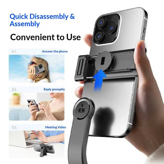 CYKE TT21 For Smartphone 7 Section Extendable Selfie Stick One-Touch Pop-up Tripod with Bluetooth-compatible Remote - Without Fill Light - 5