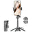 P15-Y Selfie Stick Extendable Tripod Stand with Remote Control for Smartphones - Black - 1