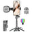 P15-Y Mini Selfie Stick with Single G Pocket Lights  /  Remote Control, Portable Extendable Phone Tripod Stand - Black - 1