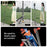 P61 Stretchable Selfie Stick with Dual Square Fill Lights, Auto Pop-Up Cell Phone Tripod Stand Remote Control for Live Streaming / Video Recording - 6