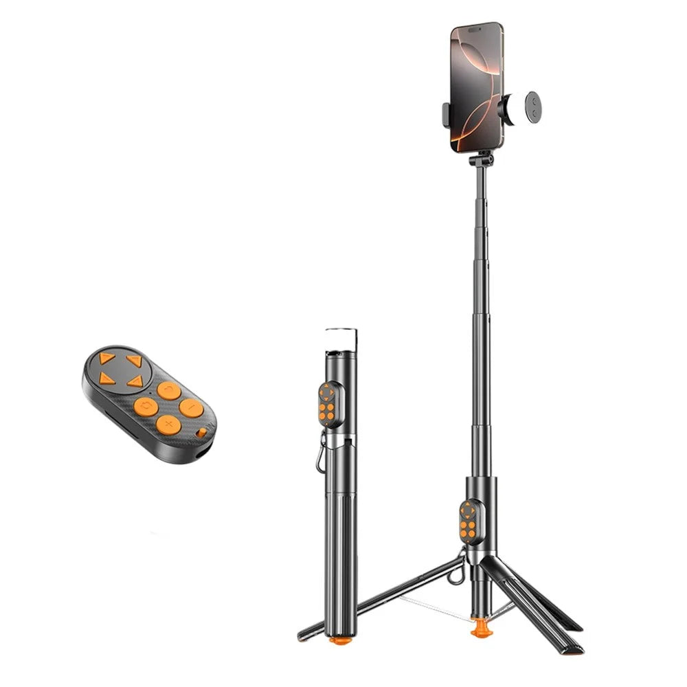 P29D Portable Selfie Stick with RGB Fill Light for Live Streaming Cell Phone Tripod Stand Support Remote Control - 1