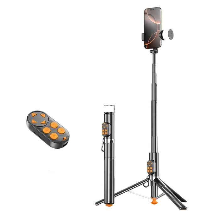 P29D Portable Selfie Stick with RGB Fill Light for Live Streaming Cell Phone Tripod Stand Support Remote Control - 1