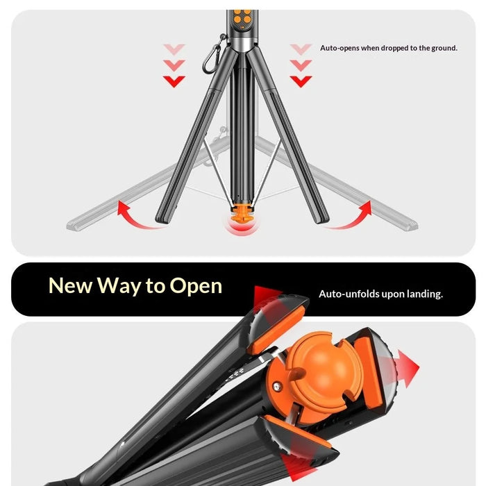 P29 Portable Selfie Stick Tripod Phone Holder with Remote Control Extendable Monopod for Live Streaming  /  Photography - 4