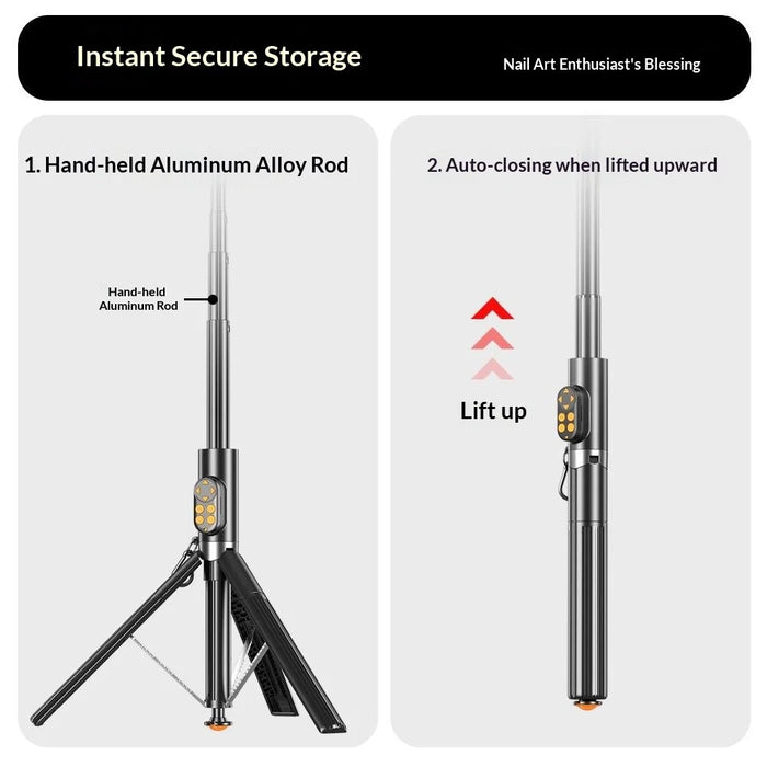 P29 Portable Selfie Stick Tripod Phone Holder with Remote Control Extendable Monopod for Live Streaming  /  Photography - 5