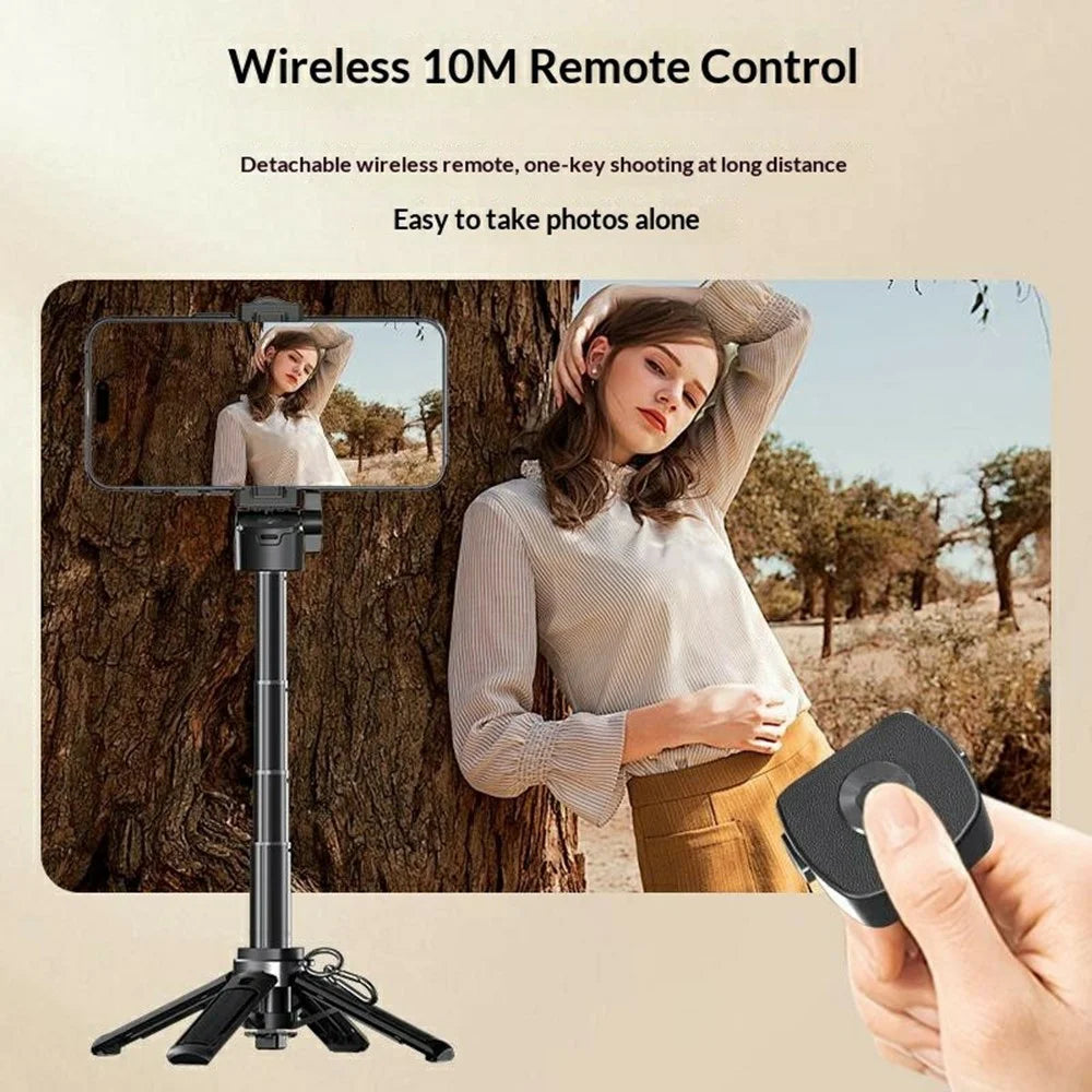 FUNSNAP P30 Mini Pocket Selfie Stick 42cm Extendable 4-leg Tripod with Bluetooth-compatible Remote for Smartphone - 4