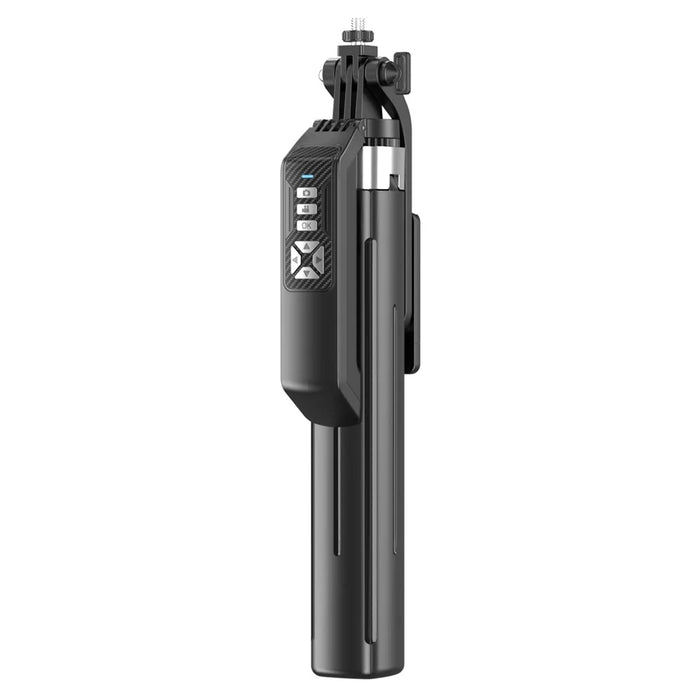 P18TK Selfie Stick with Dual Square Fill Light Handheld Stabilizer Pop-up Tripod Stand for Live Streaming - Black - 5