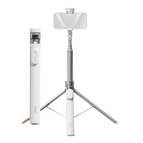 CYKE AB226 2 in 1 Auto Pop-up Anti-Shake Tripod Extendable Selfie Stick for Photography/Videography, without Fill Light - White - 1