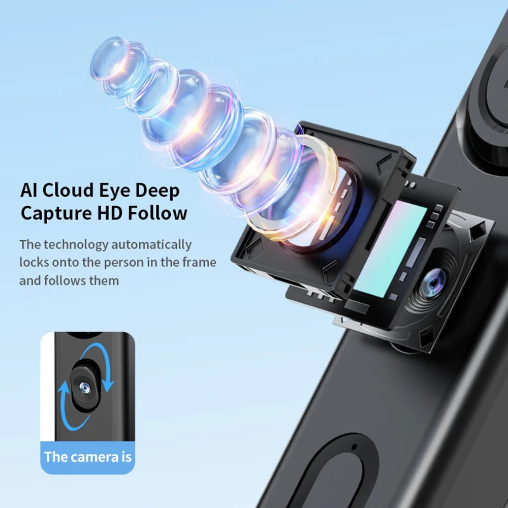 F01 AI Smart Face Tracking Gimbal Selfie Stick 192cm Telescopic Tripod Stand for Live Streaming - 3