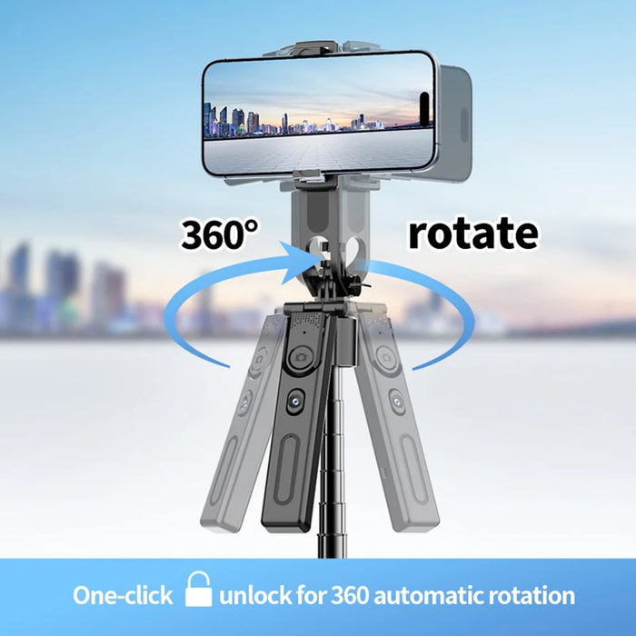 F01 AI Smart Face Tracking Gimbal Selfie Stick 192cm Telescopic Tripod Stand for Live Streaming - 6
