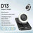 D13 Magnetic Ring Light for Phone Photography 180° Rotating Portable LED Fill Light with 3 Color Modes - Black - 2