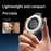 D13 Magnetic Ring Light for Phone Photography 180° Rotating Portable LED Fill Light with 3 Color Modes - Black - 5