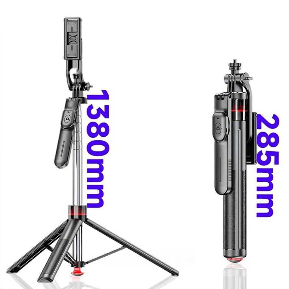 F05 Extendable Selfie Stick Tripod Stand 360° Rotating Remote Control Phone Holde for Vlogging Photography - 7