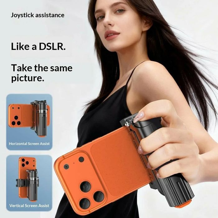 T13Y Bluetooth-compatible Selfie Stick Tripod with Square Fill Light Phone Grip Handle Holder - Black - 3
